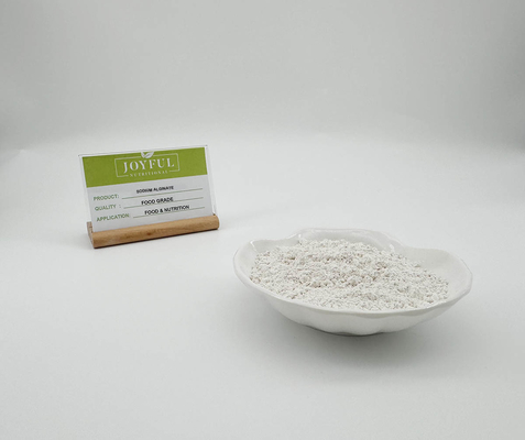 Poudre blanche de sodium alginate comestible de qualité alimentaire approuvée par la FDA